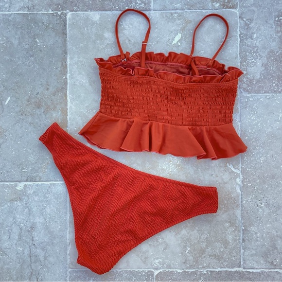 Madewell•Second Wave/Ribbed Classic/Bikini Bottom AND Cabana del Sol Top Sz L - Picture 2 of 11